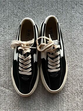 Dellow S Strike Cup Canvas Sneaker Black-White | S.W.C